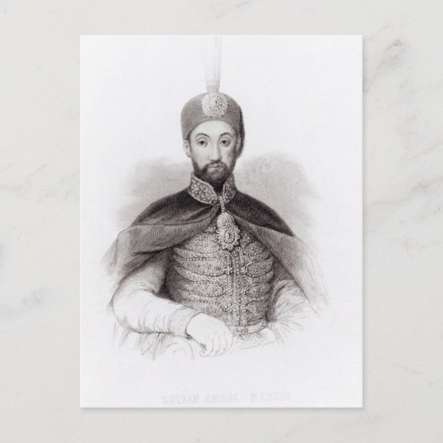 Carte Postale Portrait d'Abdulmecit (Devant)