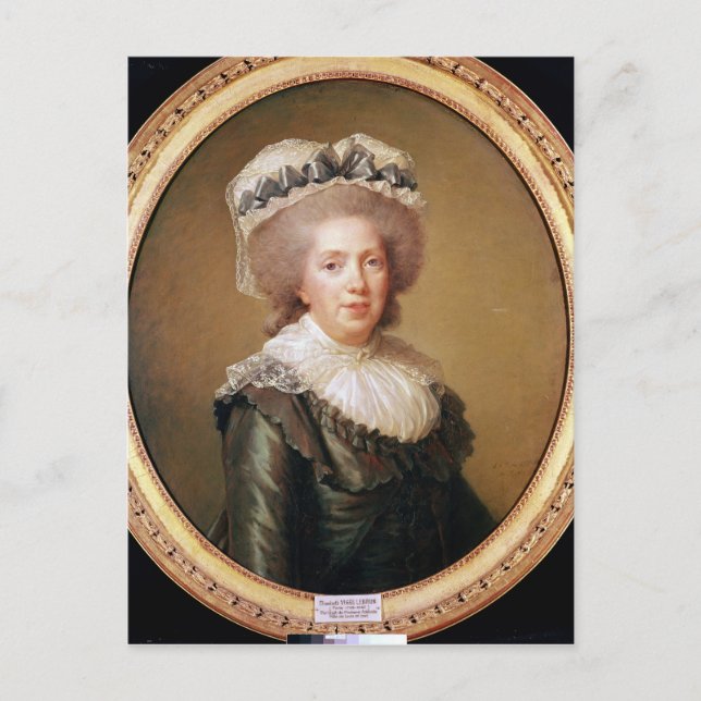 Carte Postale Portrait d'Adélaïde de France 1791 (Devant)