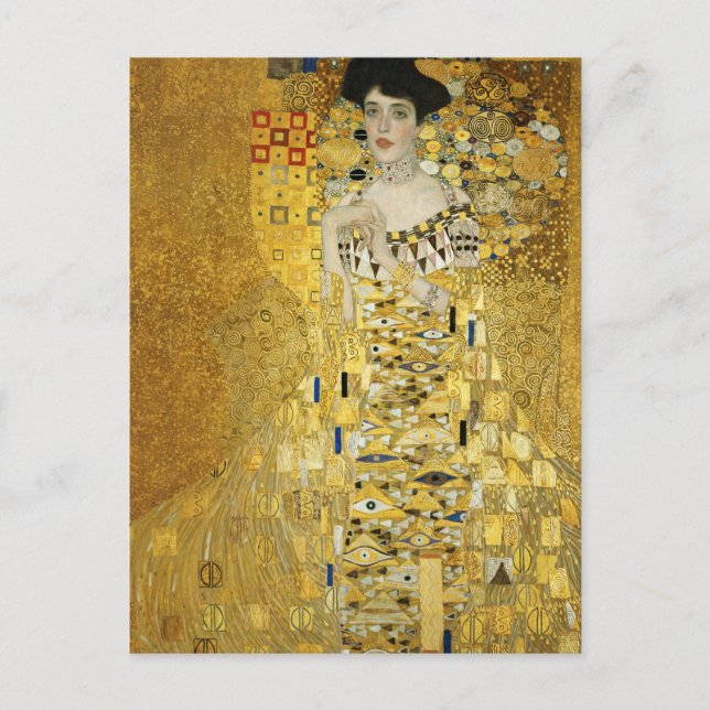 Carte Postale Portrait d'Adèle Bloch-Bauer I par Gustav Klimt Po (Devant)