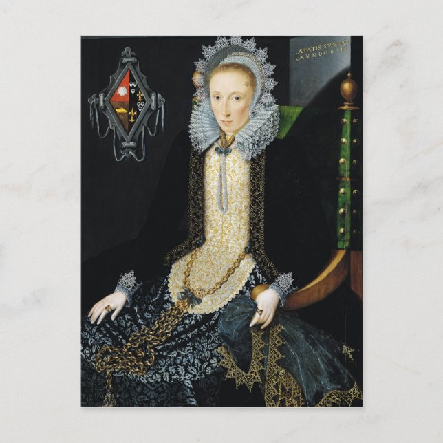 Carte Postale Portrait d'Adriana van Nesse, 1611 (Devant)