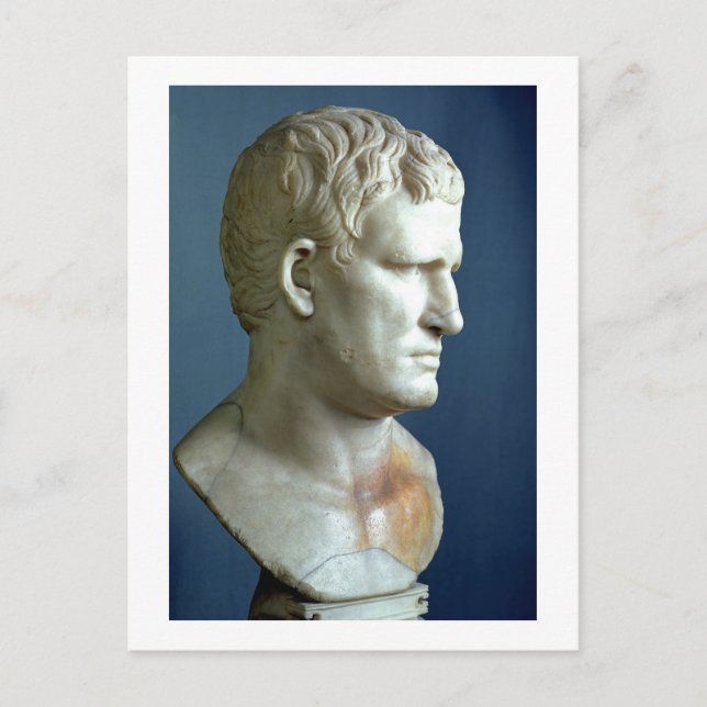 Carte Postale Portrait d'Agrippa (63-12 BC) (Devant)
