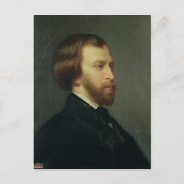 Carte Postale Portrait d'Alfred de Musset (Devant)