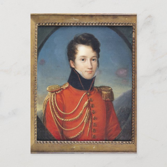 Carte Postale Portrait d'Alfred de Vigny (Devant)