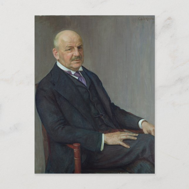 Carte Postale Portrait d'Alfred Lichtwark 1912 (Devant)
