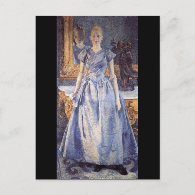 Carte Postale Portrait d'Alice Sethe par Theo Van Rysselberghe (Devant)
