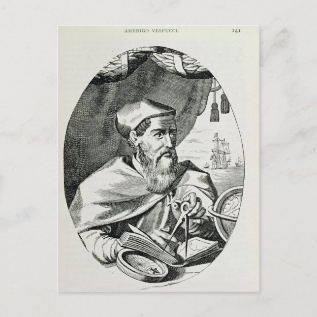 Carte Postale Portrait d'Amerigo Vespucci (Devant)