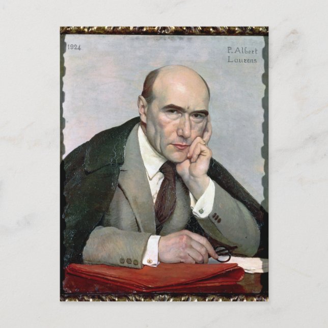 Carte Postale Portrait d'André Gide 1924 (Devant)