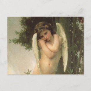 Carte Postale Portrait d'ange de Cupid (Cupidon) par Bouguereau
