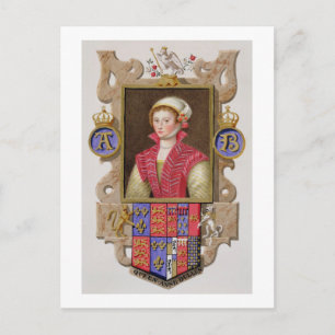 Carte Postale Portrait d'Anne Boleyn (1507-36)