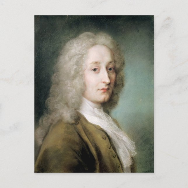 Carte Postale Portrait d'Antoine Watteau (Devant)