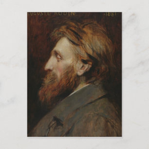Carte Postale Portrait d'Auguste Rodin 1881