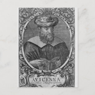 Carte Postale Portrait d'Avicenna Lecture