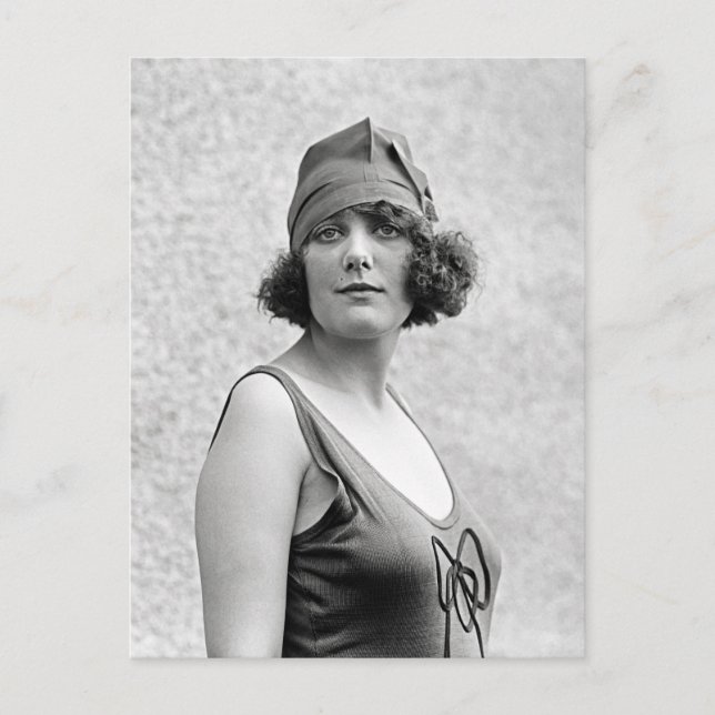 Carte Postale Portrait de Baigneuse, 1922 (Devant)