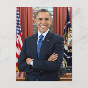Carte Postale Portrait de Barack Obama