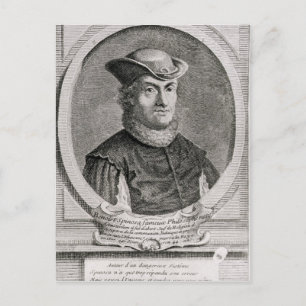 Carte Postale Portrait de Baruch ou Benedict Spinoza