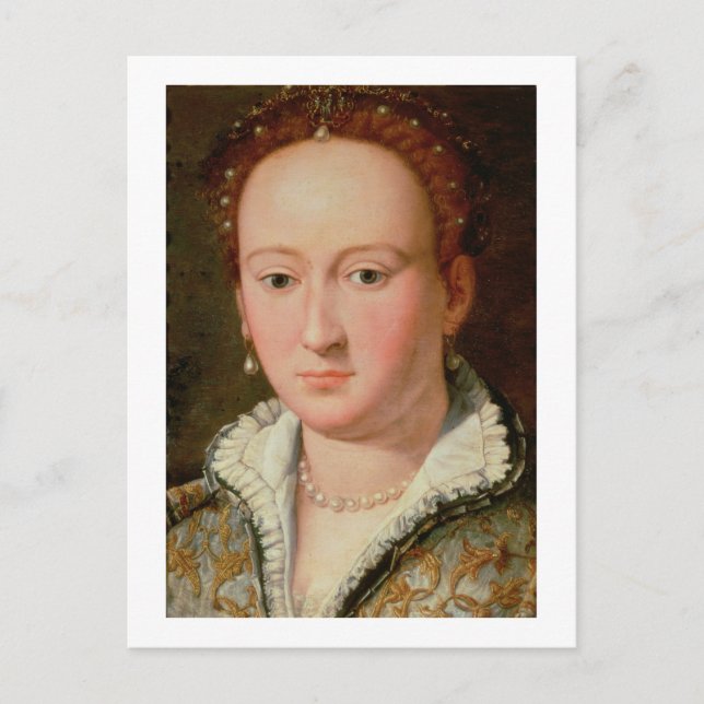 Carte Postale Portrait de Bianca Cappello, c.1580 (huile sur cui (Devant)