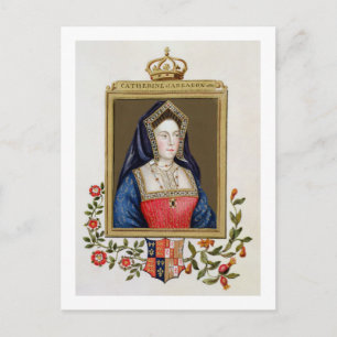 Carte Postale Portrait de Catherine d'Aragon (1485-1536) ęrs Qu