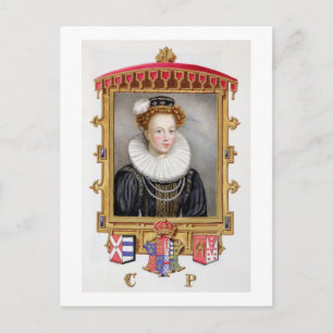 Carte Postale Portrait de Catherine Parr (1512-1548) Sixième fem