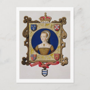 Carte Postale Portrait de Catherine Parr (1512-48) 6e Reine des