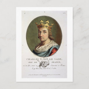 Carte Postale Portrait de Charles V, appelé "Le Sage Roi de F
