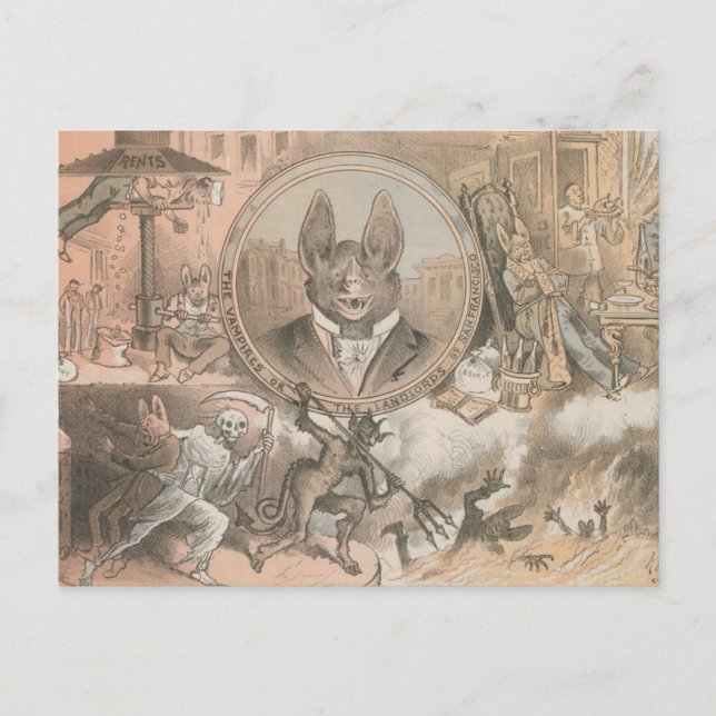 Carte Postale Portrait de chaume vampire (Devant)