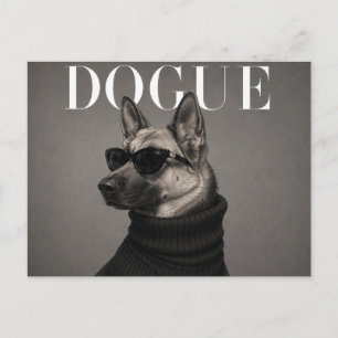 Carte Postale Portrait de chien berger allemand de luxe