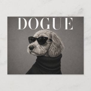 Carte Postale Portrait de chien Cockapoo de luxe