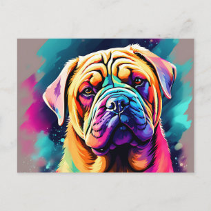 Carte Postale Portrait de chien Shar Pei