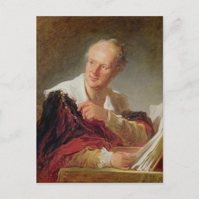Carte Postale Portrait de Denis Diderot c.1769 (Devant)