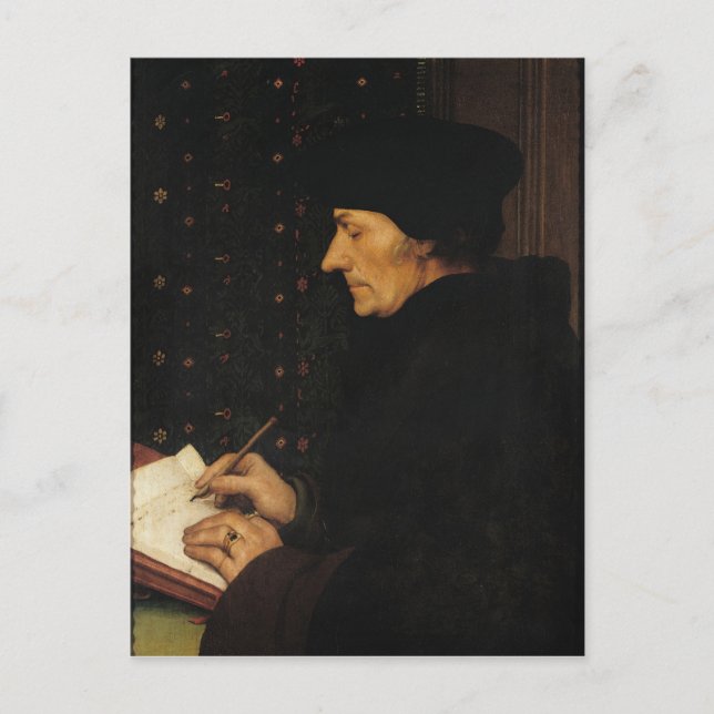 Carte Postale Portrait de Desiderius Erasmus (Devant)