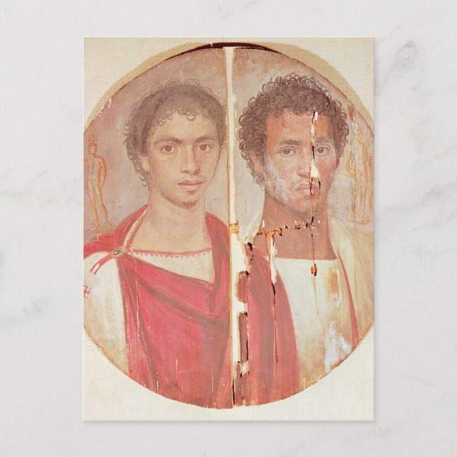 Carte Postale Portrait de deux frères (Devant)