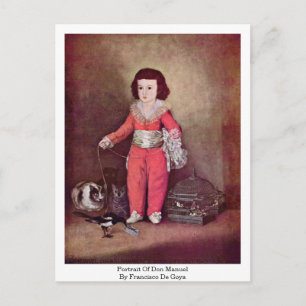 Carte Postale Portrait De Don Manuel Par Francisco De Goya