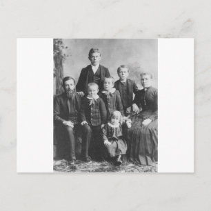 Carte Postale Portrait de famille des années 1900