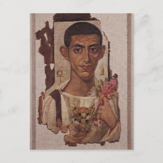 Carte Postale Portrait de Fayum d'Ammonius, d'Antinoe (Devant)
