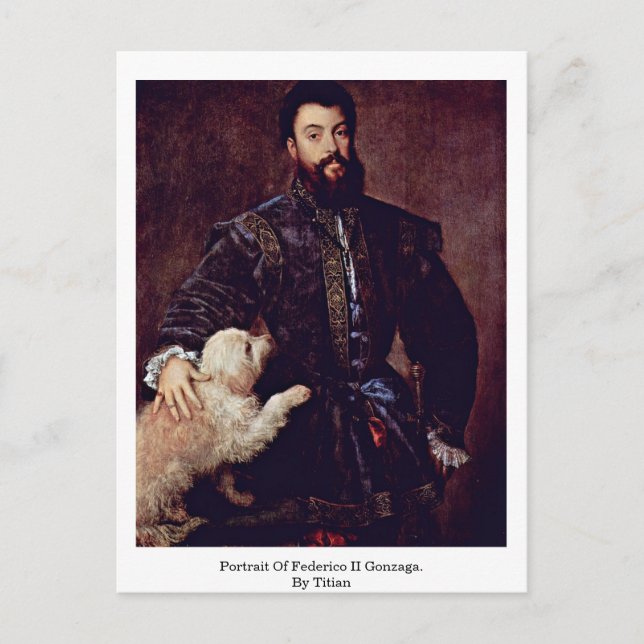 Carte Postale Portrait De Federico Ii Gonzaga. Par Titien (Devant)