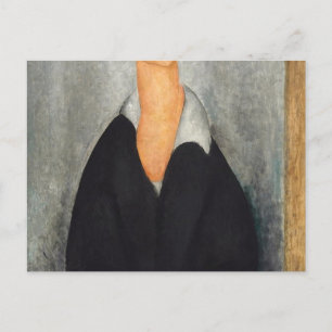 Carte Postale Portrait de femme, Modigliani 1919