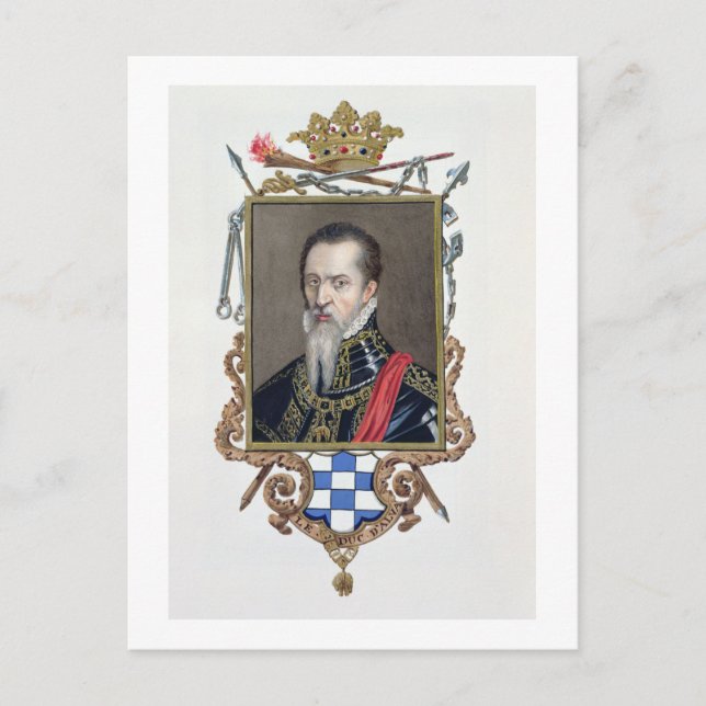 Carte Postale Portrait de Ferdinand Alvarez de Toledo Duc d'Al (Devant)