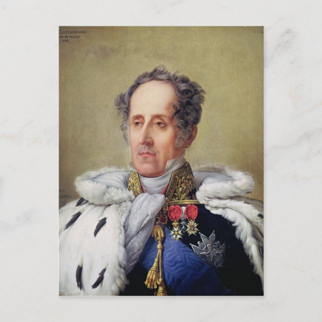 Carte Postale Portrait de François Vicomte de Chateaubriand (Devant)