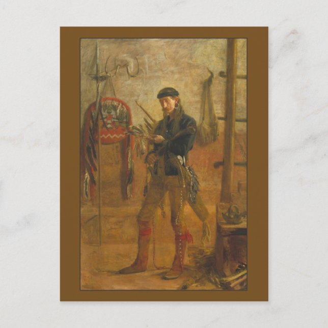 Carte Postale Portrait de Frank Hamilton Cushing par Thomas Eaki (Devant)