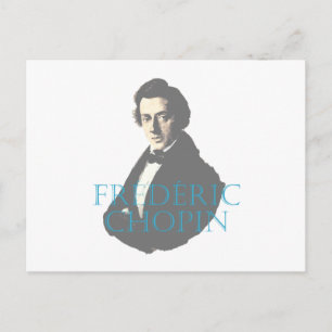 Carte Postale Portrait de Frédéric Chopin