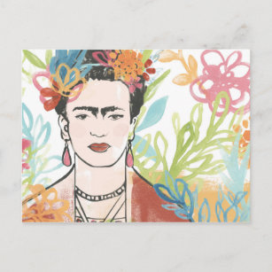 Carte Postale Portrait de Frida Kahlo