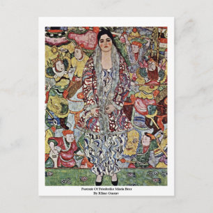 Carte Postale Portrait De Friederike Maria Beer Par Klimt Gustav