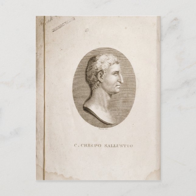 Carte Postale Portrait de Gaius Crispus Sallust (Devant)