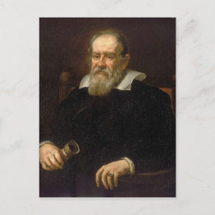 Carte Postale Portrait de Galileo Galilei par Justus Sustermans