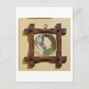 Carte Postale Portrait de Geoffrey Chaucer (c.1340-1400) (cerami