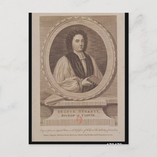 Carte Postale Portrait de George Berkeley Bishop (Devant)