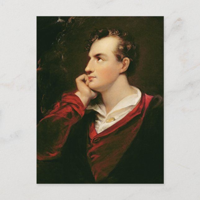 Carte Postale Portrait de George Gordon Byron 6e baron (Devant)