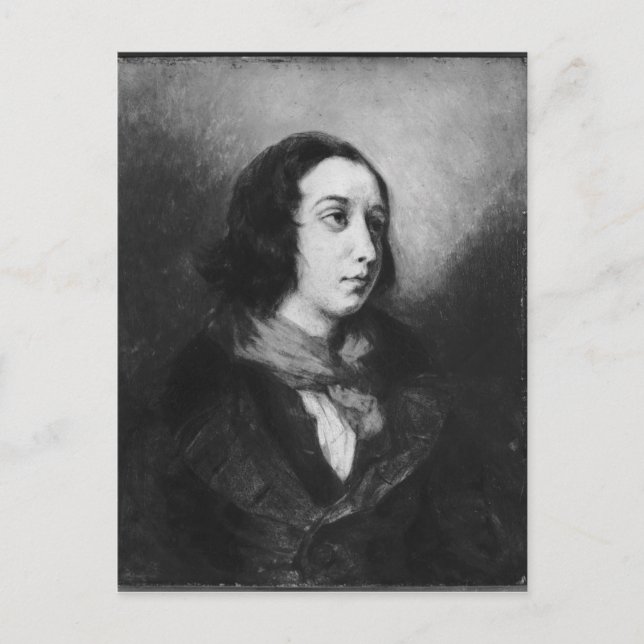 Carte Postale Portrait de George Sand, 1838 (Devant)