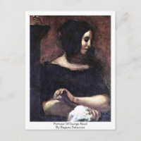 Portrait de George Sand par Eugene Delacroix