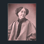 Carte Postale Portrait de George Sand par Nadar<br><div class="desc">Portrait de George Sand par Nadar. Amantine Lucile Aurore Dupin de Francueil (1er juillet 1804 - 8 juin 1876), plus connue sous son nom de plume George Sand, était romancière, mémorialiste et journaliste français. Etant l'un des écrivains les plus populaires d'Europe de son vivant, plus renommé que Victor Hugo et...</div>